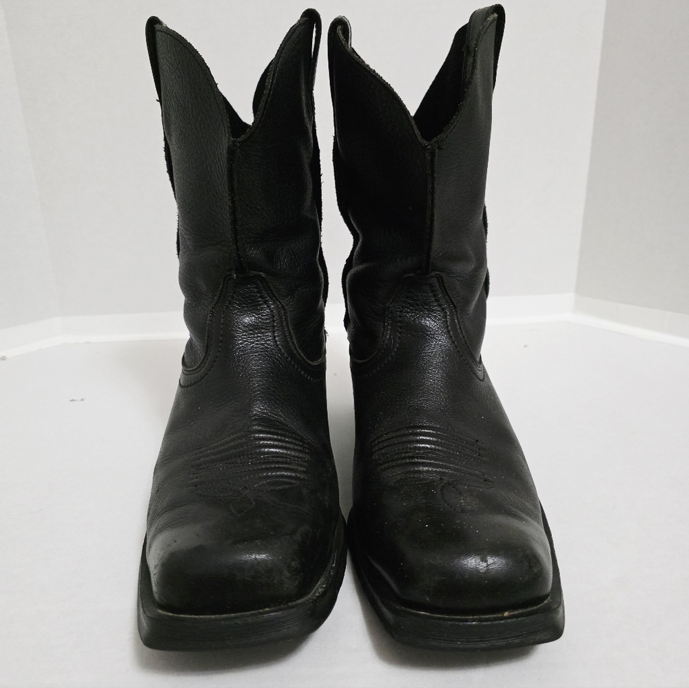 Ariat Men's Black Rambler Leather Square Toe Boots - Picture 2 of 10